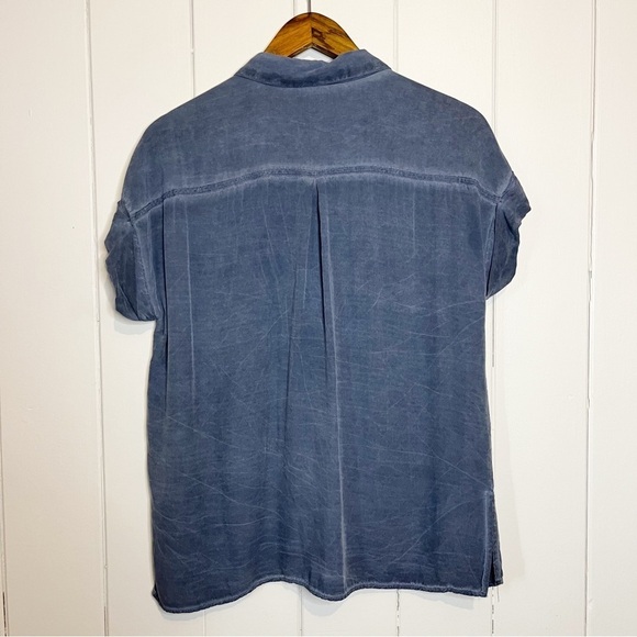 Velvet Heart Vintage Feel Slate Acid Wash Look Button Down Top. Size Sma… - Picture 8 of 8